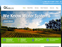 Tablet Screenshot of groundwaterpumpandwell.com